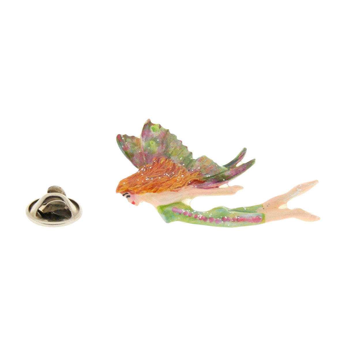 Fairy Green Pin ~ Hand Painted ~ Lapel Pin ~ Hand Painted Lapel Pin ~ Sarah's Treats & Treasures